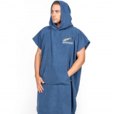 Desolve Albacares Beach Towel Poncho Vintage Blue M-L