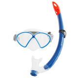 Mirage Comet Junior Dive Mask and Snorkel Set Blue