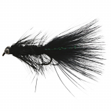 Fishfighter Woolly Bugger Black Lure Fly Size 6