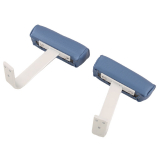 BLA Deluxe Upholstered Boat Seat Arm Rests Blue/Grey
