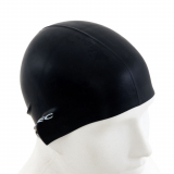 Aropec Adult Silicone Swim Cap Black