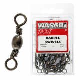Wasabi Tackle Black Barrel Swivel Bulk Pack