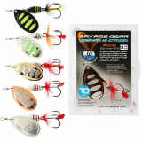 Savage Gear Rotex Spinner Trout Lures Kit #2 and #3 Qty 10