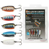 Savage Gear Nails Micro Spoon Kit Qty 10