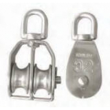 Cleveco AISI 316 Block Single Sheave with Becket Swivel Eye 32mm