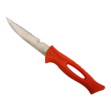 Bait Knife with Sheath Orange 10cm