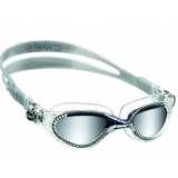 Cressi Flash Mirrored Lens Swimming Goggles Clear Blue