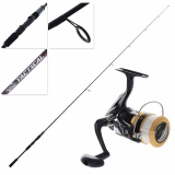 Daiwa Sweepfire 2500 2BB Jarvis Walker Tactical Boat Spin Combo with Line 7ft 4pc
