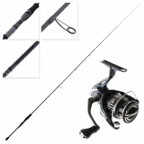 Shimano Miravel 2500 HG Blackout Medium Canal Spin Combo 8ft 2in 6-12lb 5-12g 2pc