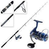 Okuma Azores Blue 4000 and Tournament Concept Saltwater Spin Combo 6ft 6in PE1.5-4 1pc