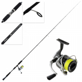 Okuma Safina 4000 X-Factor II Slim Strayline Spin Combo with 20lb Braid 7ft 6in 6-10kg 2pc