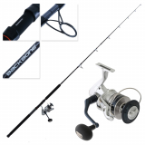 Shimano Saragosa SW A 10000 PG Backbone Spinning Topwater Travel Spin Combo 8ft 2in 50-80lb 3pc