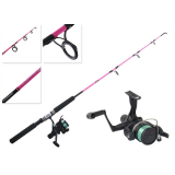 Shimano IX 2000 Kidstix Pink Spinning Kids Combo with Line 3ft 4in 3-6kg 1pc