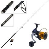 Shimano Socorro 10000 SW Backbone Topwater Spin Combo 8ft 2in 50-80lb 2pc