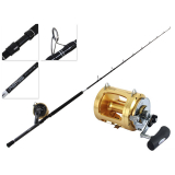 Shimano Tiagra 80 WA and Abyss SW Overhead Pitch Bait Combo 6'4'' 40-100lb 1pc