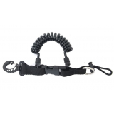 Quick Release Spiral Lanyard with 1 Clip