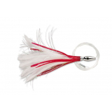 Williamson Flash Feather Tuna Lure Red White 3in