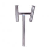 Manta Stainless Steel Twin Rod Holder Extension 42mm ID