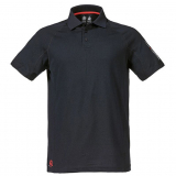 Musto Evolution Sunblock Mens Polo T-Shirt Black/Red XS