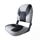 Deluxe Premier Fold Down Boat Seat Grey/Grey/Black