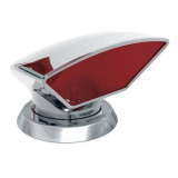 VETUS Donald S Stainless Steel Cowl Ventilator 75mm with Red Interior