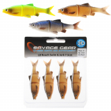Savage Gear 3D LB Roach Swim N Jerk Soft Bait 7.5cm Qty 4