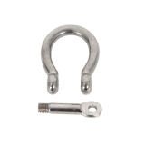 Stainless Steel Bow Shackle Collared Pin