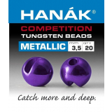 HANAK Competition METALLIC+ Tungsten Beads Dark Violet Qty 20