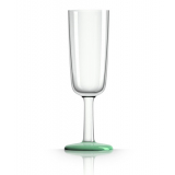 Marc Newson Unbreakable Champagne Glass Green Glow-in-the-Dark