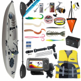 Kayak Fishing Package with Shimano Tackle and Lowrance Fishfinder 7ft 3in 6-8kg 2pc