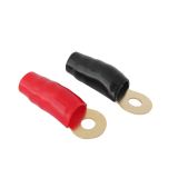 Extra Large Eye Terminal for 0GA Cable Red and Black Pair 8.4mm