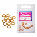 Solid Brass Rings 12pc