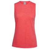 Icebreaker Womens Merino Hybrid Sphere Sleeveless Tee Poppy Red Heather S