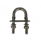 Cleveco 316 Stainless Steel U-Bolt with Two Nuts and One Plate