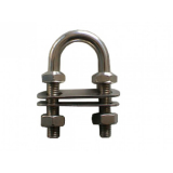 Cleveco 316 Stainless Steel U-Bolt with Four Nuts and Two Plates