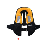 Manual Inflatable Fishing Lifejacket with Reflectors 150N Adult Yellow/Black