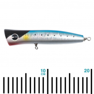 Leurre Noeby Wooden Popper 180mm 80g Flottant Pour Pêche Au Gros En Mer