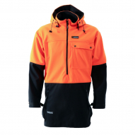 Swazi Yukon High Vis Windproof Anorak Jacket Blaze Black