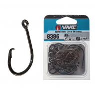 2 Packs VMC 8386-BN 3X Tournament Circle Hook-Black NICKEL-25 Pack-Pick  Size (4/0)