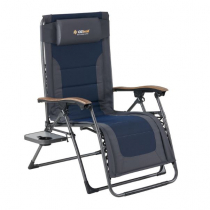 OZtrail Sun Lounge Jumbo Recliner Chair with Side Table - Returned - No packaging