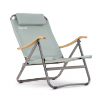 OZtrail High Back Folding Beach Chair White/Green