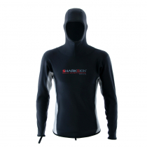 Sharkskin Chillproof Mens Long Sleeve Thermal Top with Hood
