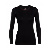 Icebreaker Womens Merino 260 Tech LS Crewe Black