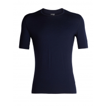 Icebreaker Mens Merino 200 Oasis Short Sleeve Crewe Midnight Navy