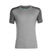 Icebreaker Merino Hybrid Cool-Lite Mens T-Shirt Grey 2XL