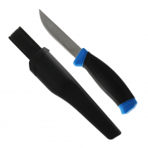Anglers Mate Blue Bait Knife with Black Sheath