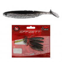 DAM EFFZETT Shad Soft Bait 70mm Solid Silver Qty 5