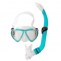 Mirage Turtle Junior Dive Mask and Snorkel Set Green
