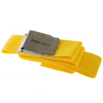 Pro-Dive Webbed Dive Weight Belt with Stainless Buckle 1.3m Fluoro Yellow