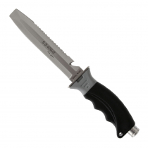 Pro-Dive Buddy Chisel Tip Paua Knife 136mm Black